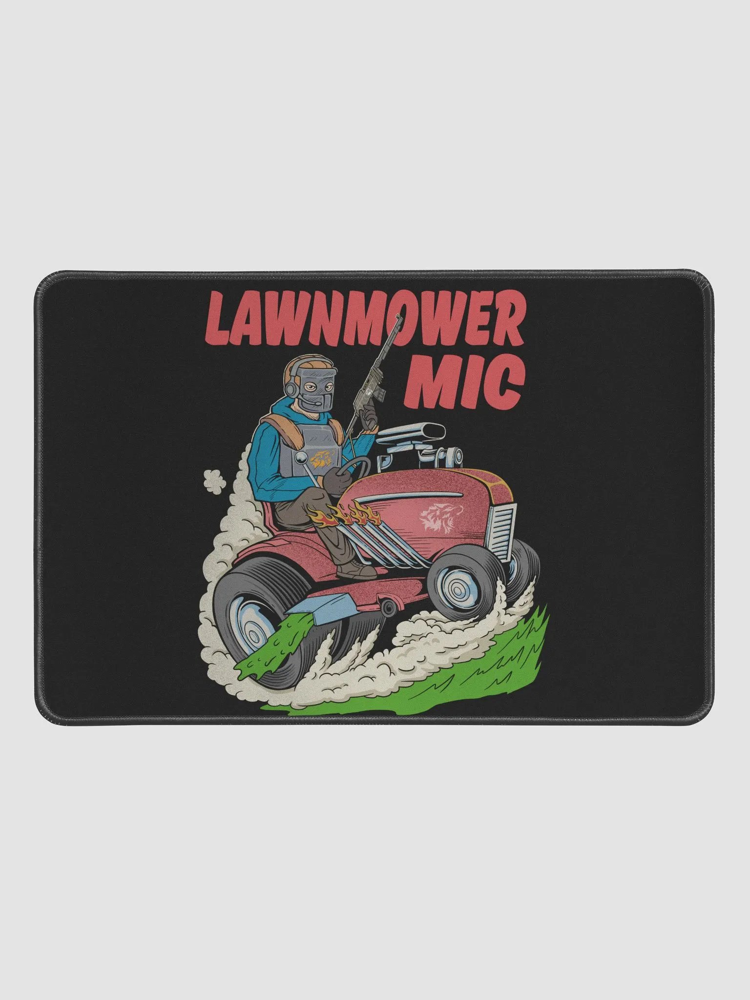 Lawnmower Mic | Desk Mat 12