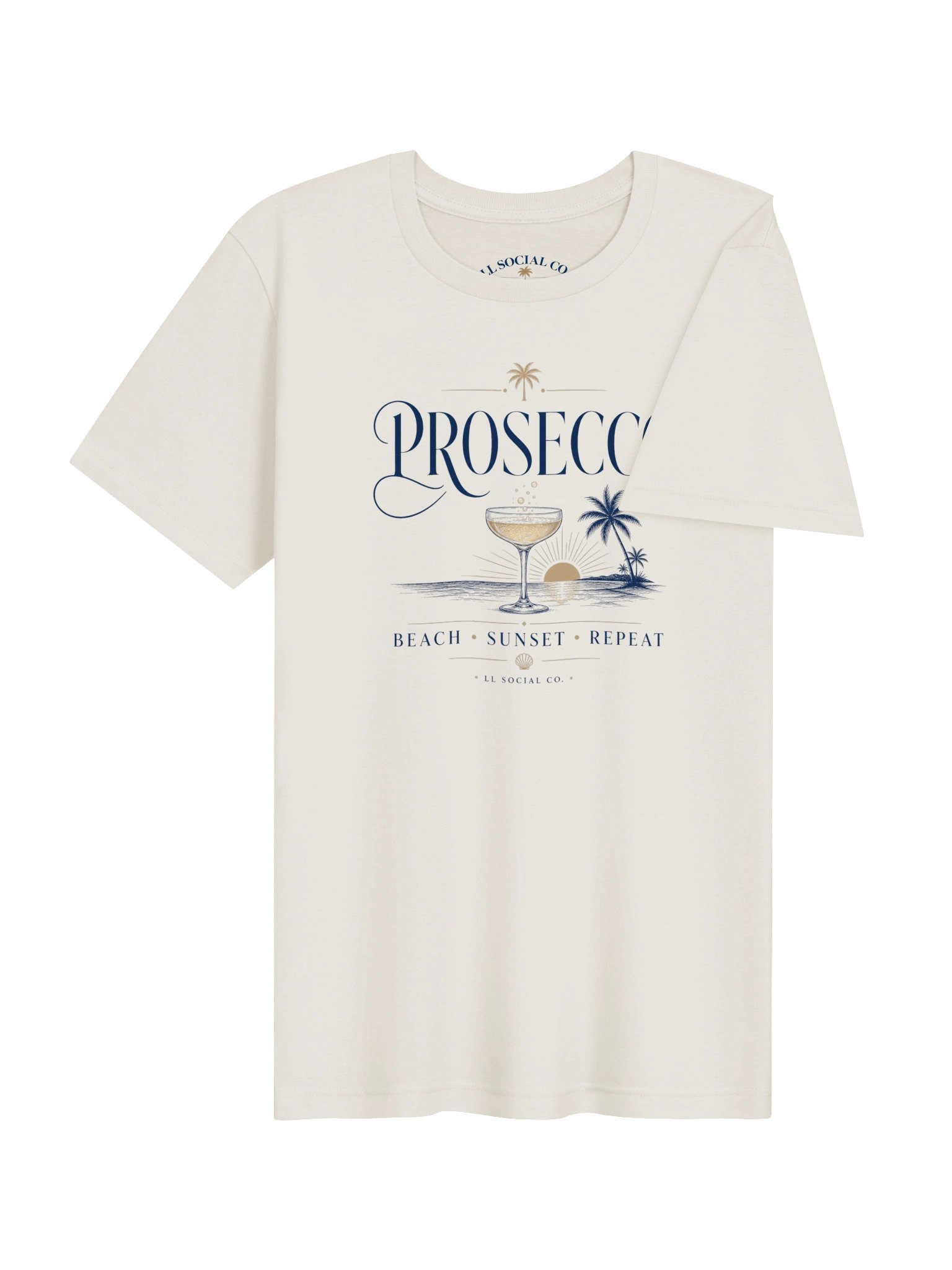 Prosecco Beach Sunset Repeat - Unisex Resort Tee product image (4)