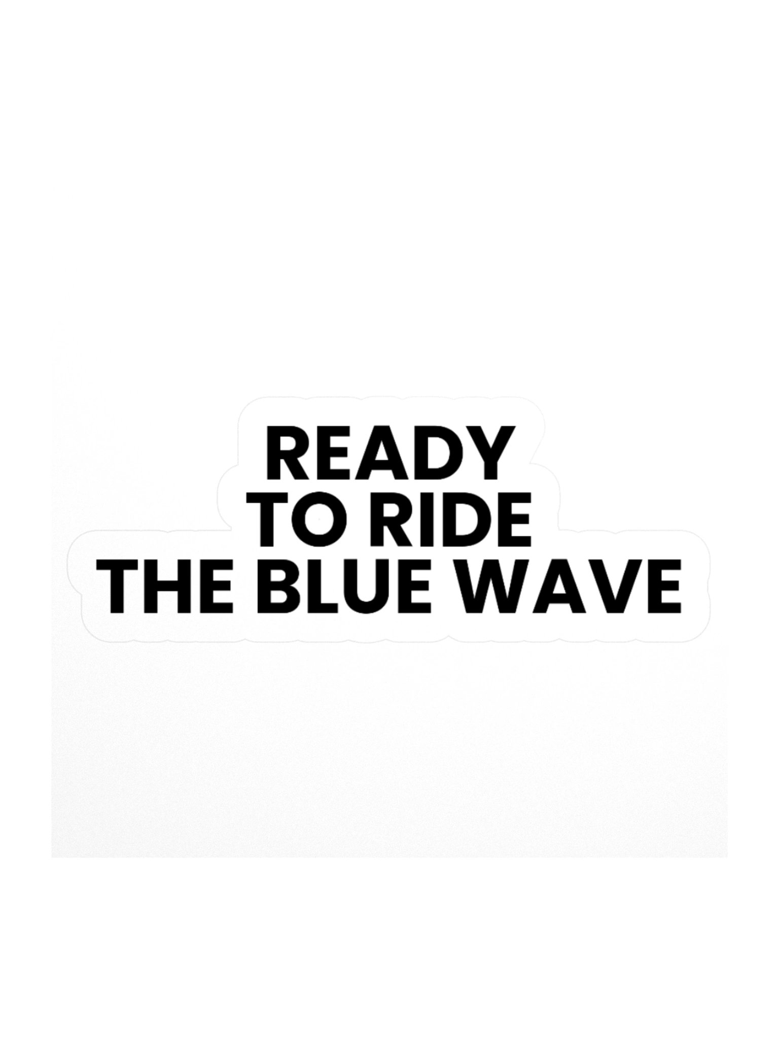 Blue Wave Stickers Choice of Three Sizes product image (1)
