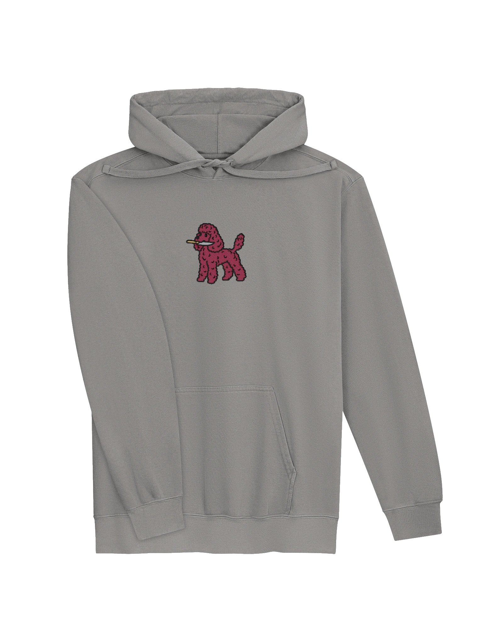 Funny Chibi-Style Poodle(Chocolate) Embroidered Premium Hoodie product image (35)