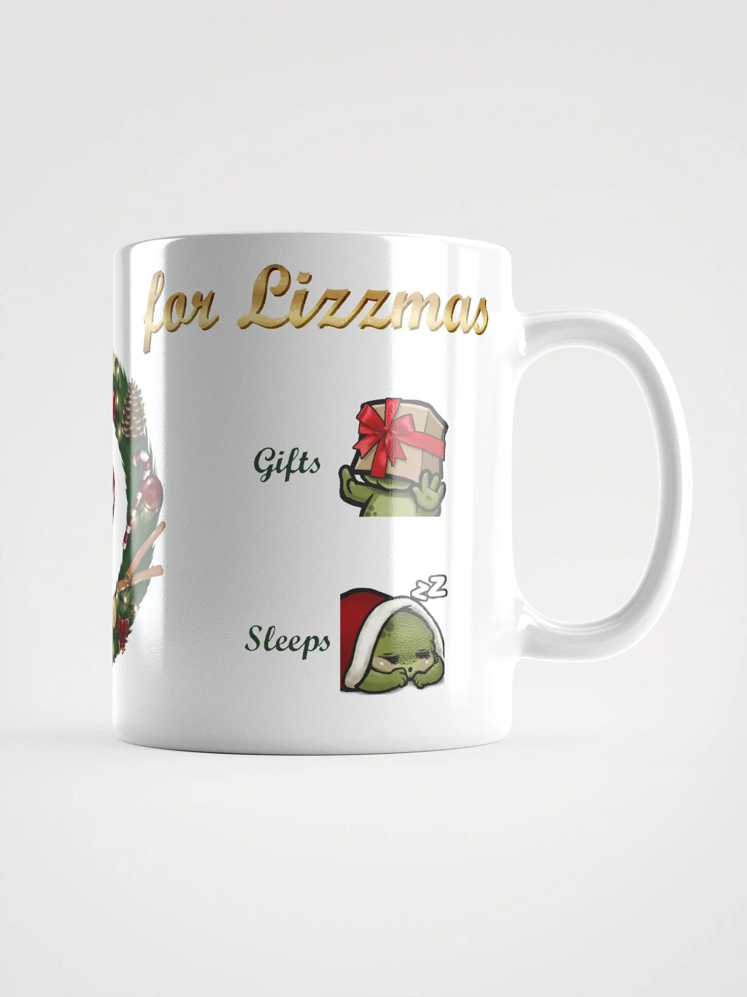 Lizzmas To-Do List Mug, white product image (3)