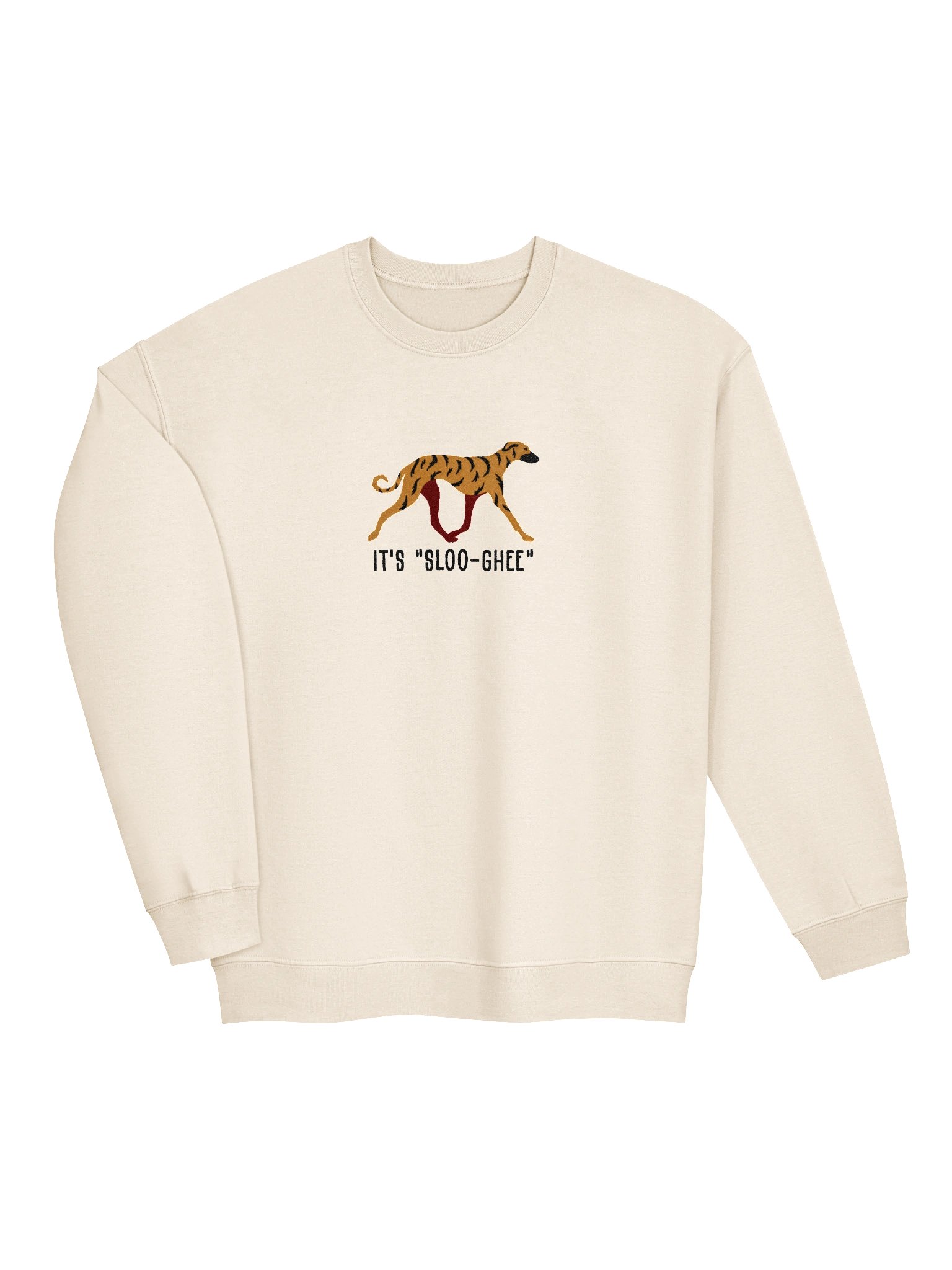 It's Sloo-Gee Sweatshirt(Embroidered) of a Sloughi(Brindle) product image (6)