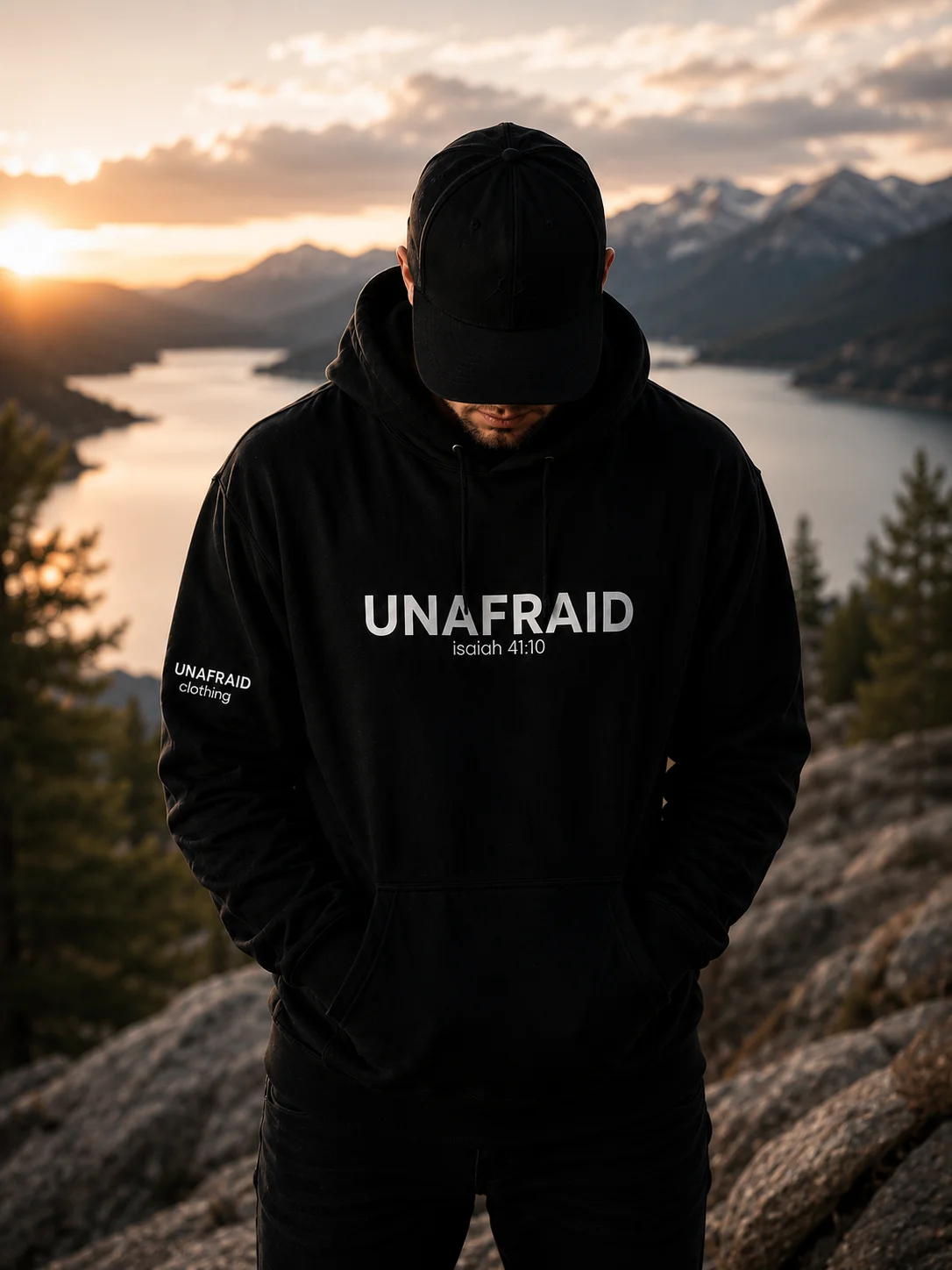UNAFRAID Black OG Hoodie product image (2)