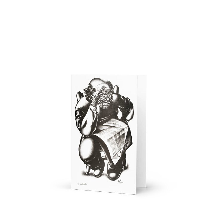 The Pessimist Blank Greeting Card product image (2)
