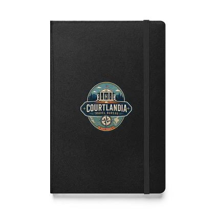 Courtlandia Travel Bureau Hardcover Bound Notebook