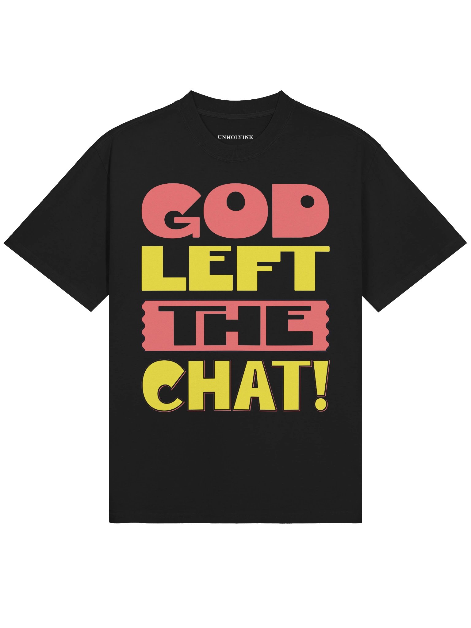 GOD LEFT THE CHAT — Oversized Tee product image (2)