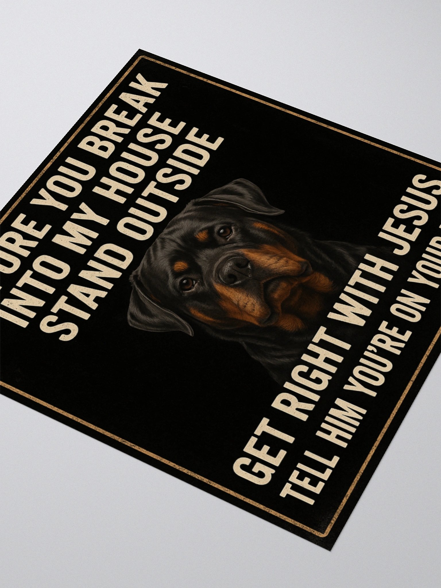 Rottweiler Get Right with Jesus Sticker product image (3)