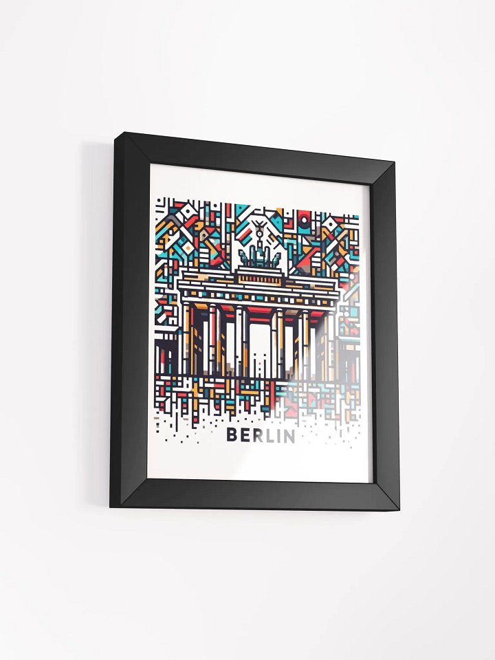 Framed High-Quality Matte Poster (in) | AI Design Berlin city product image (5)