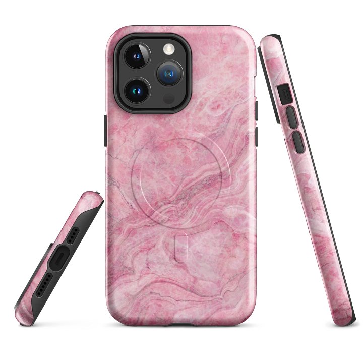 Marbled Pink MagSafe® Compatible Tough Case for iPhone product image (4)