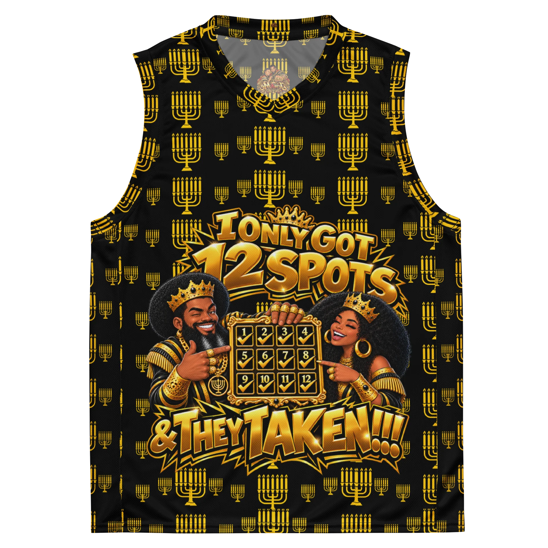 12 Spots Taken Basketball Jersey Gold product image (2)