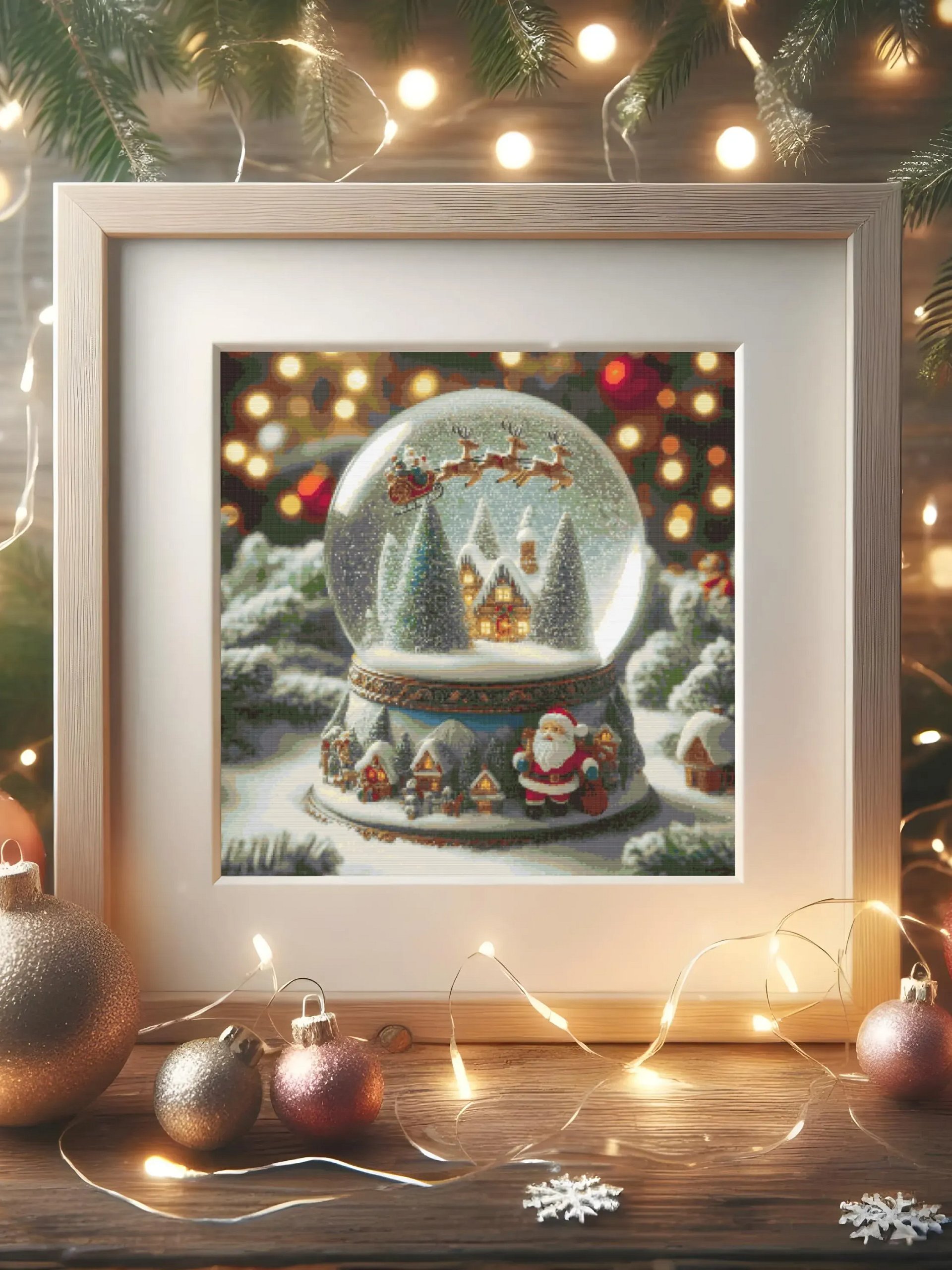 Christmas Snow Globe Cross Stitch Pattern product image (5)
