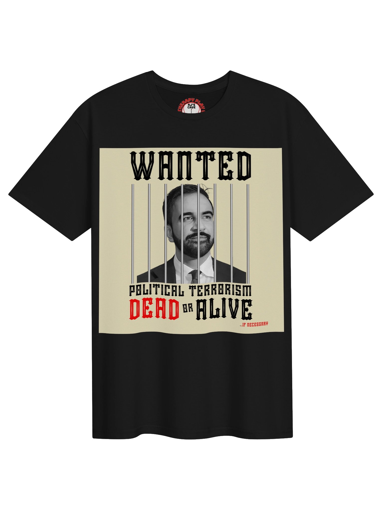Mamdani dead or alive.. if necessary wanted poster T- Shirt product image (1)