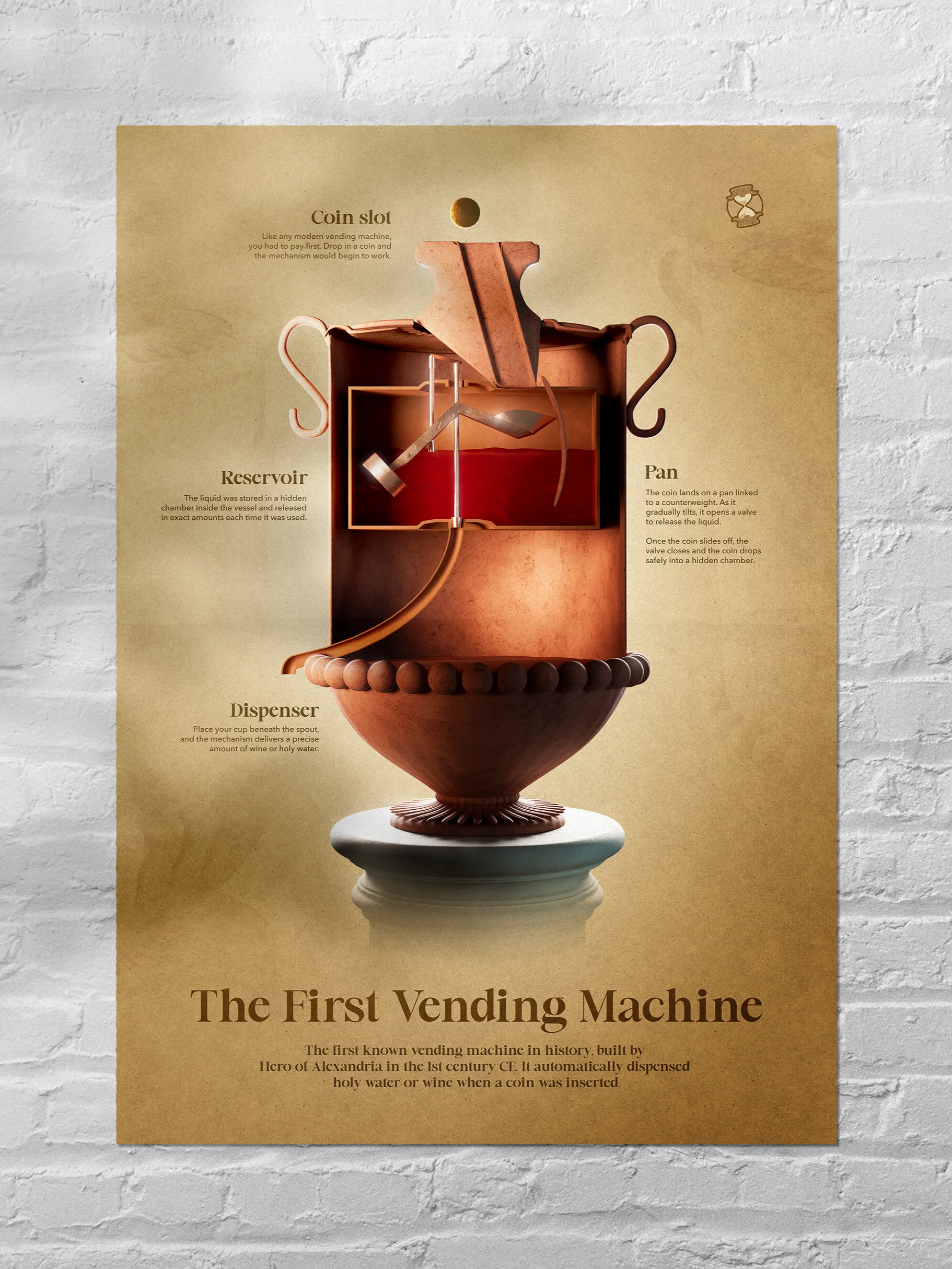The First Vending Machine (Unframed Poster) product image (1)