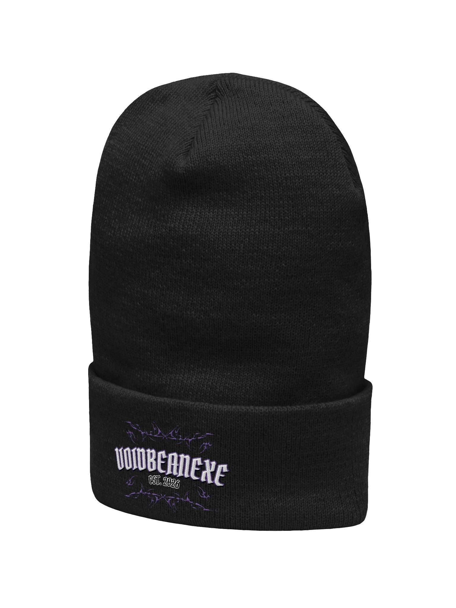 VOIDBEAN.EXE EMBROIDERED BEANIE 🖤⚡ product image (2)