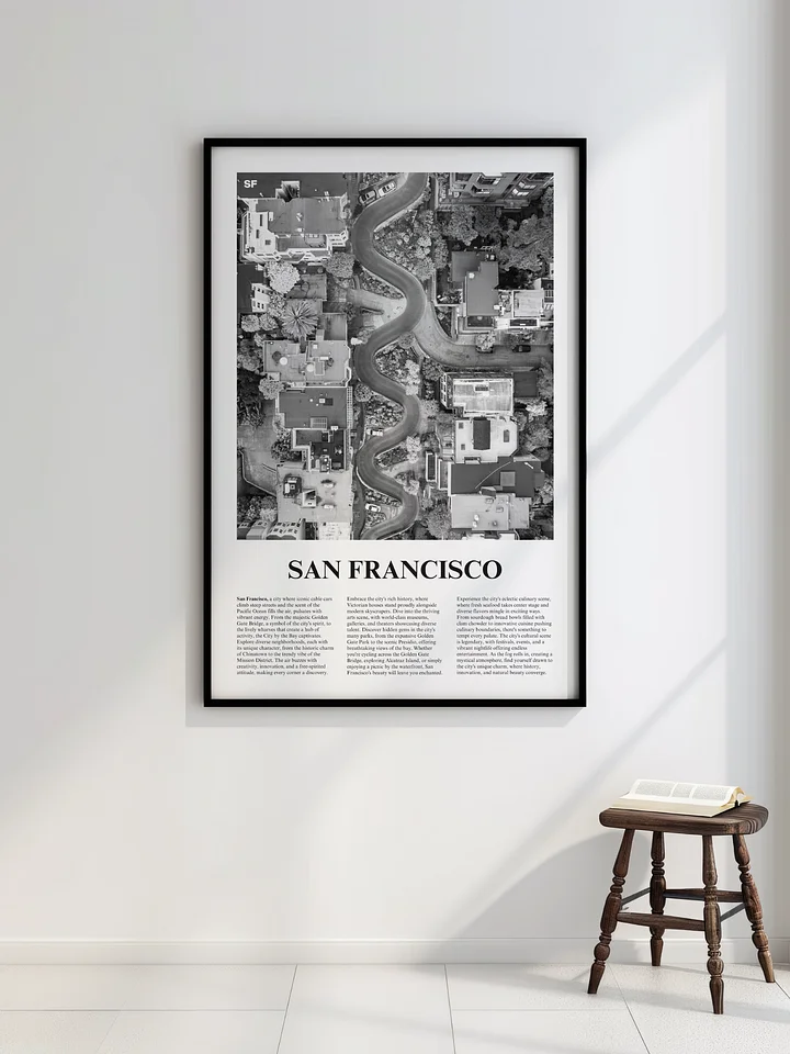 San Francisco 05 Newspaper Poster | Framed product image (2)