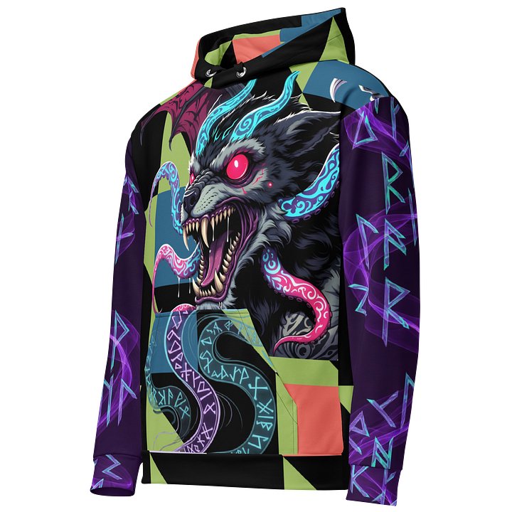 Eco-Friendly dragonwolf Canvas Unisex Hoodie product image (2)