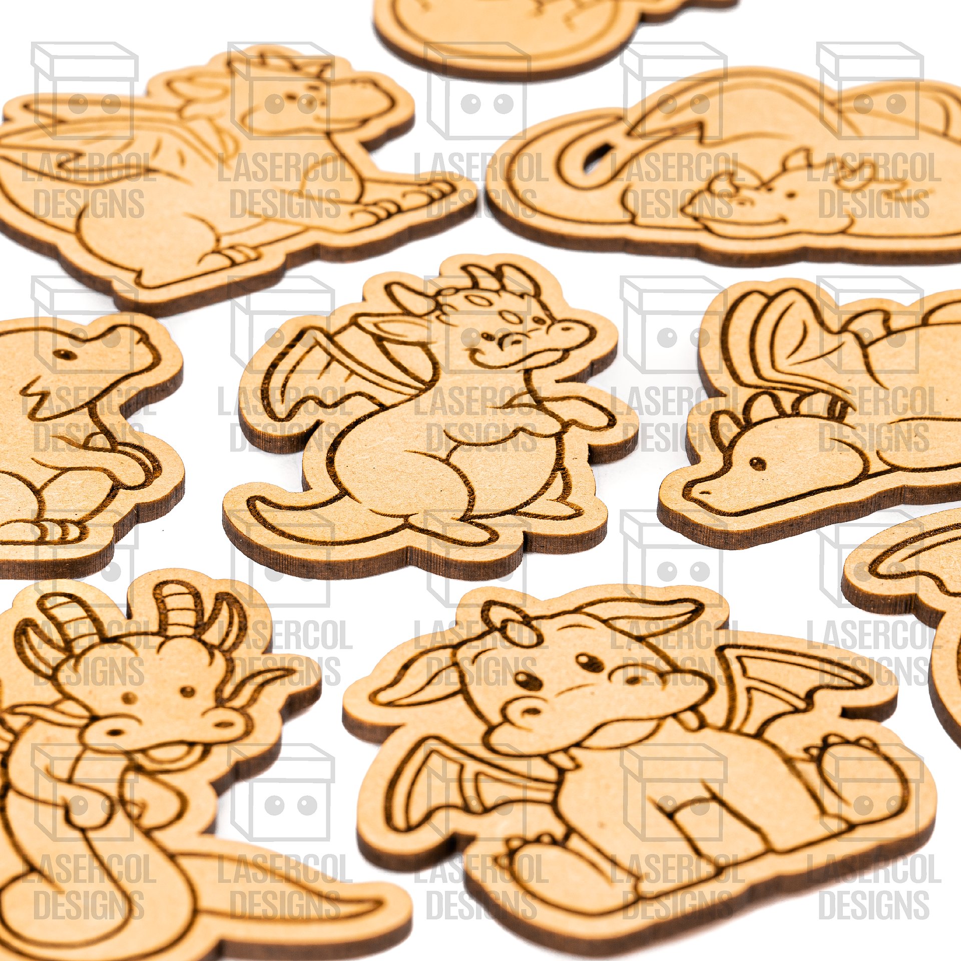 Dragons Paint Kit DIY Cut Outs - Laser Cut Files product image (10)