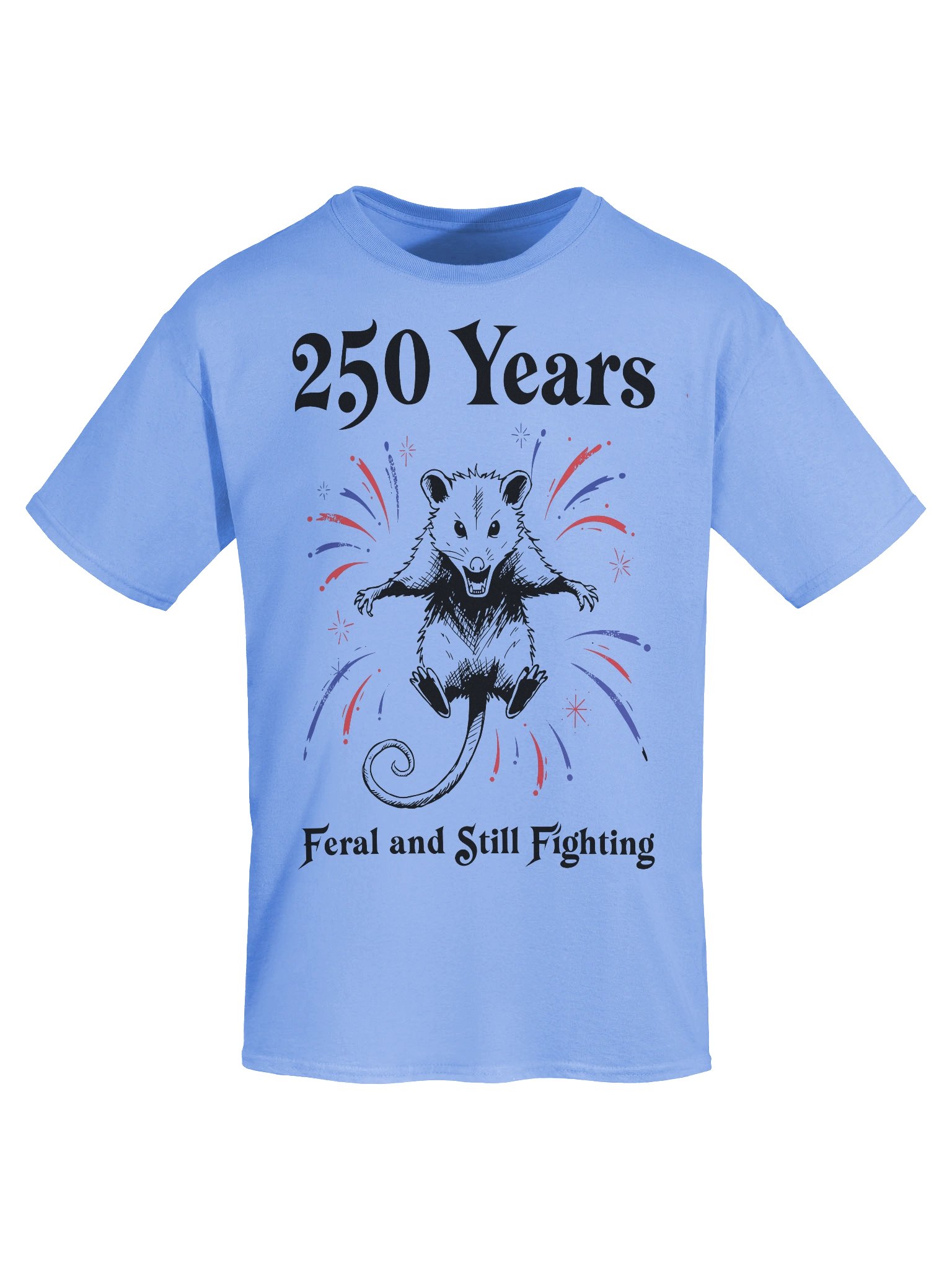 Feral Opossum Funny America 250th Bday Shirt product image (68)