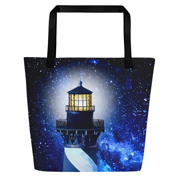 Cape Hatteras Lighthouse At Night - North Carolina Tote Bag product image (1)