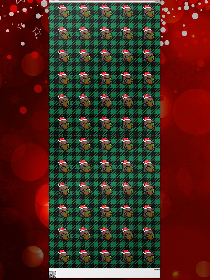 Holiday Heart Flannel Wrapping Paper product image (1)