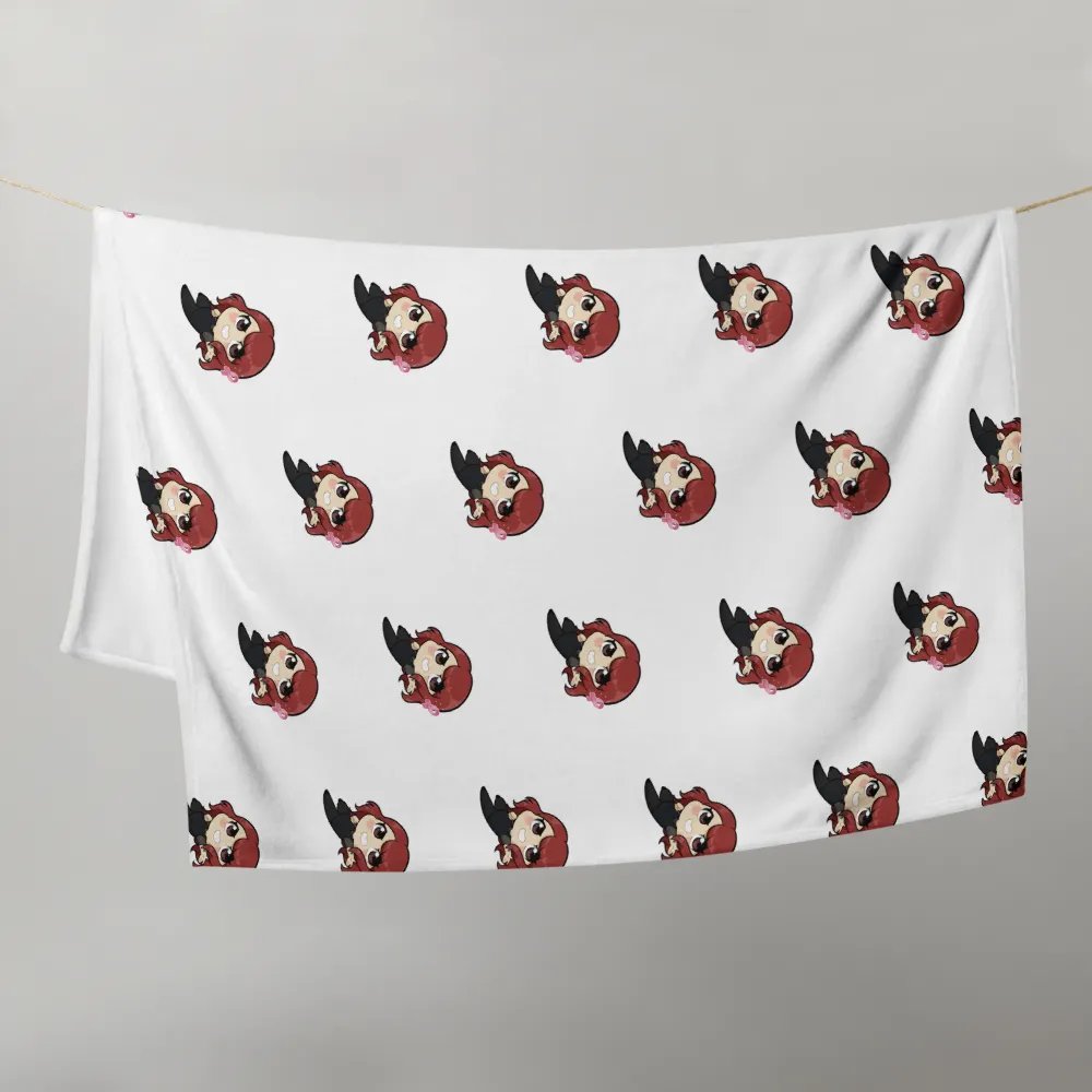 Red-Haired Character Grid Throw Blanket product image (10)