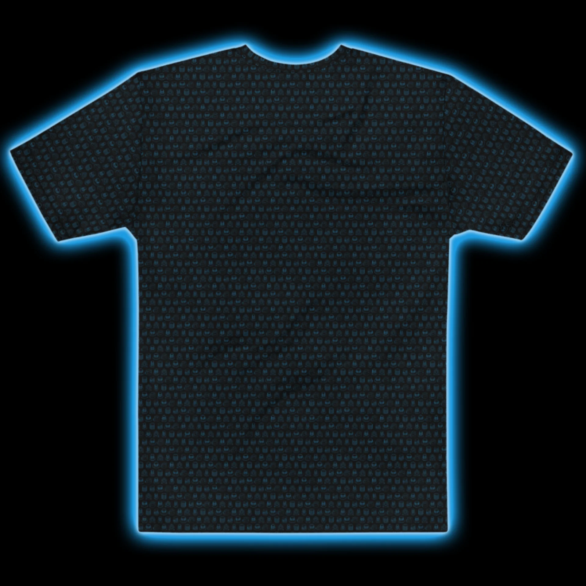 Synthesis Icons T-Shirt - (7 Iconic Synth Knobs) SAPPHIRE product image (2)