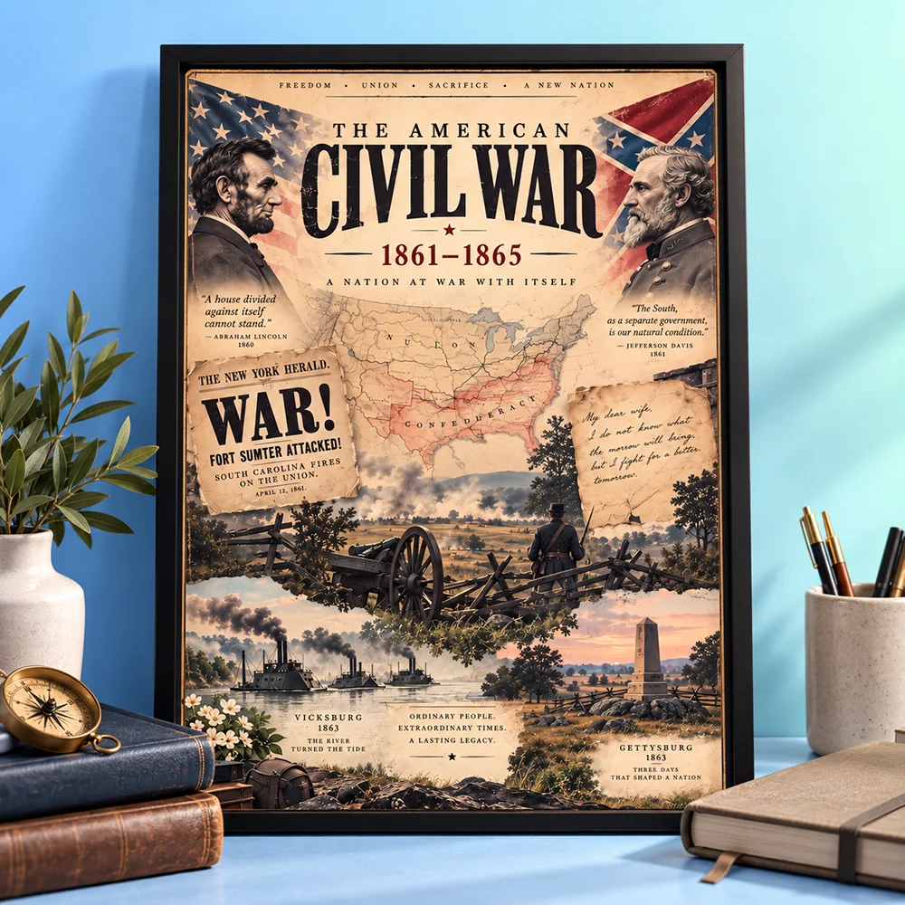 The American Civil War Poster