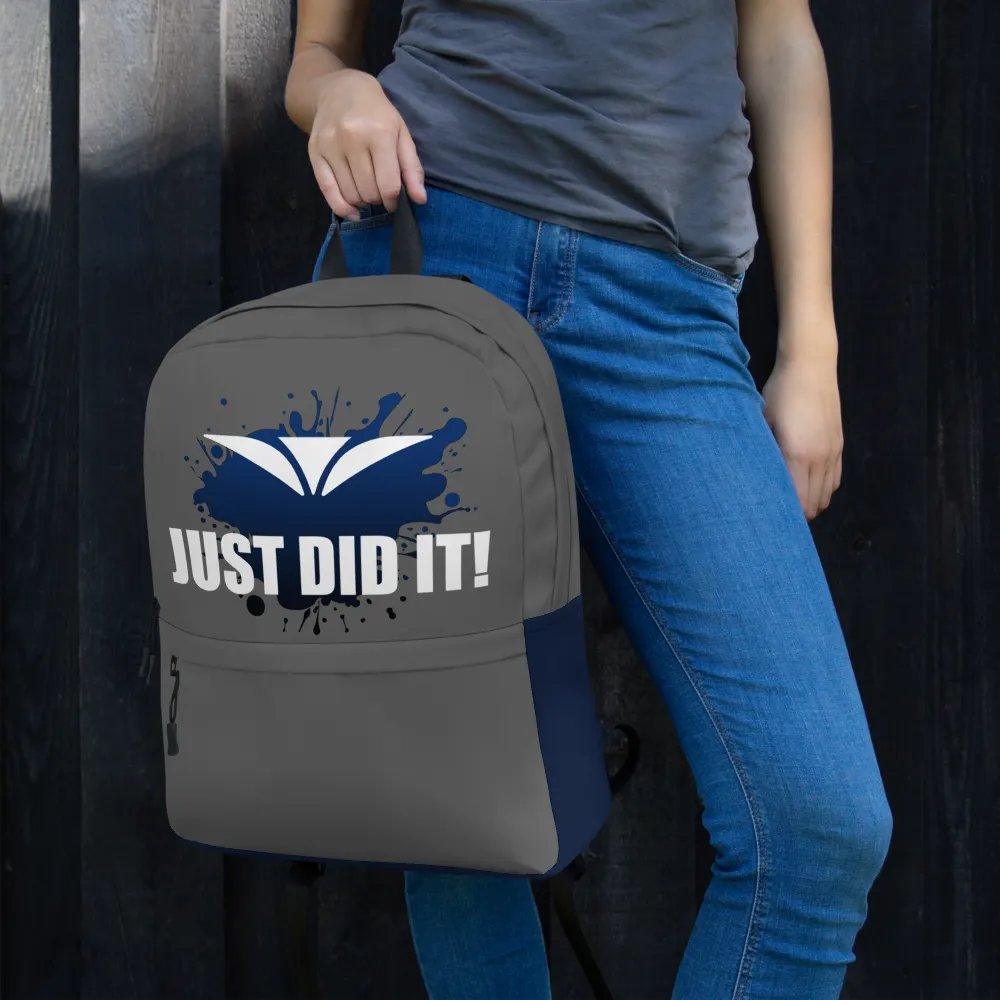 Just Did It! Gray Backpack product image (12)