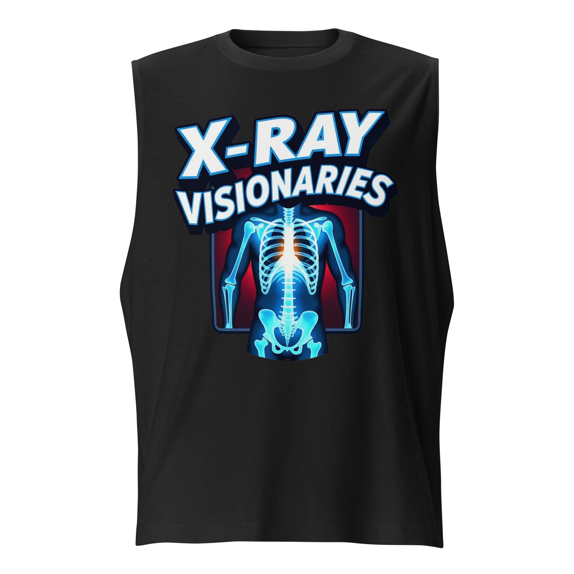 Glowing Skeleton X-Ray Muscle Tank product image (1)