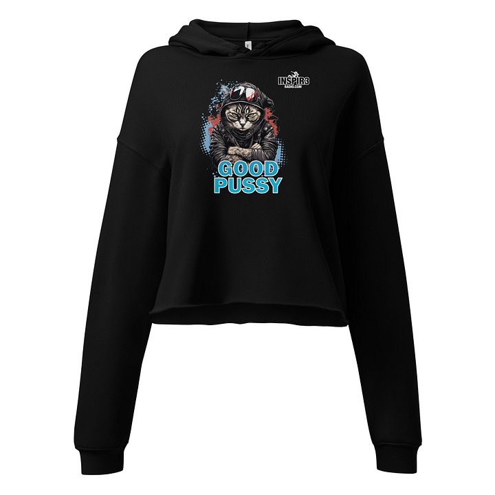 Black Inspir3 Radio Good Pussy Women's Cropped Fleece Hoodie product image (1)