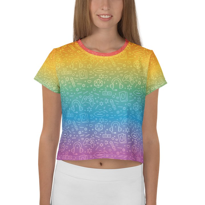 Pride Cropped T-Shirt ❤️🧡💛💚💙💜 product image (1)