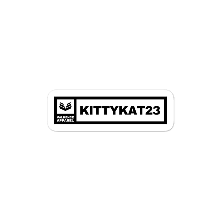 Kittykat23 Kiss-Cut Sticker - Black product image (1)