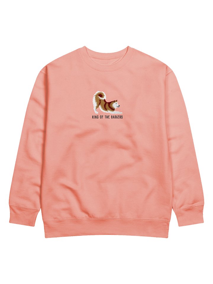 King of the Barkers Sweatshirt (Embroidered) of a Finnish Spitz(Gold) product image (15)