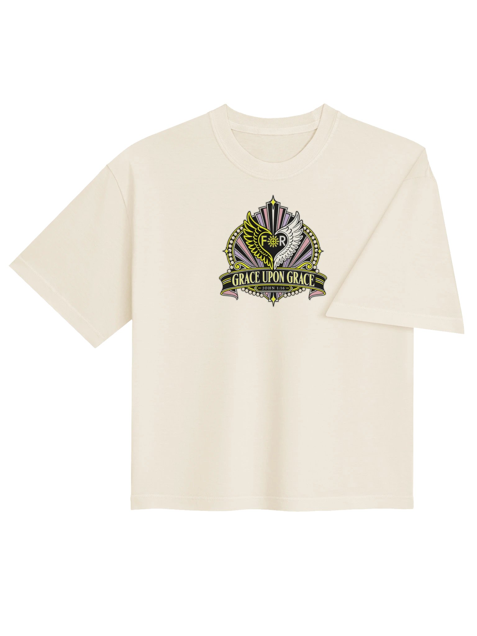 Grace Upon Grace | John 1:16 Boxy Tee product image (13)
