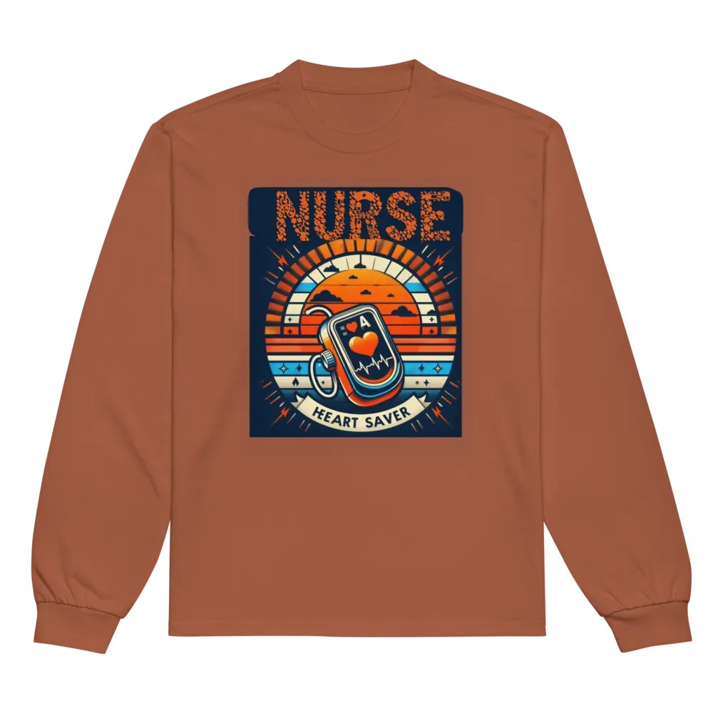 Heart Saver Nurse Long Sleeve Shirt product image (6)