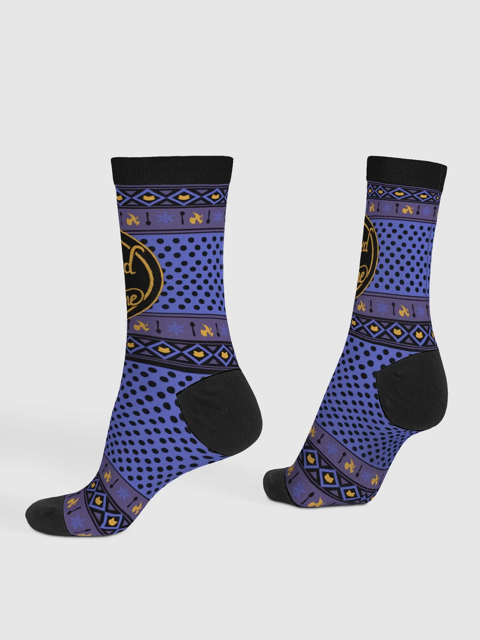 Sacred Flame Ugly Sweater Socks product image (4)