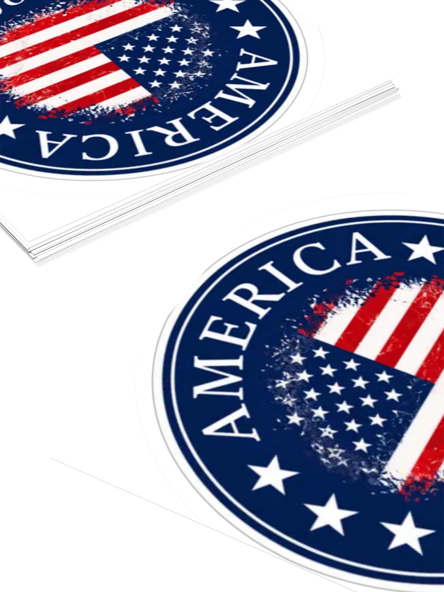 America 1776 2026 Patriotic 250th Anniversary USA Flag Round Sticker Decal product image (12)
