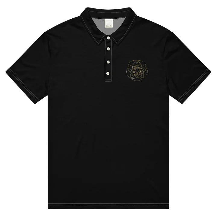 Golden fibo Geometric Men's Polo Shirt product image (1)