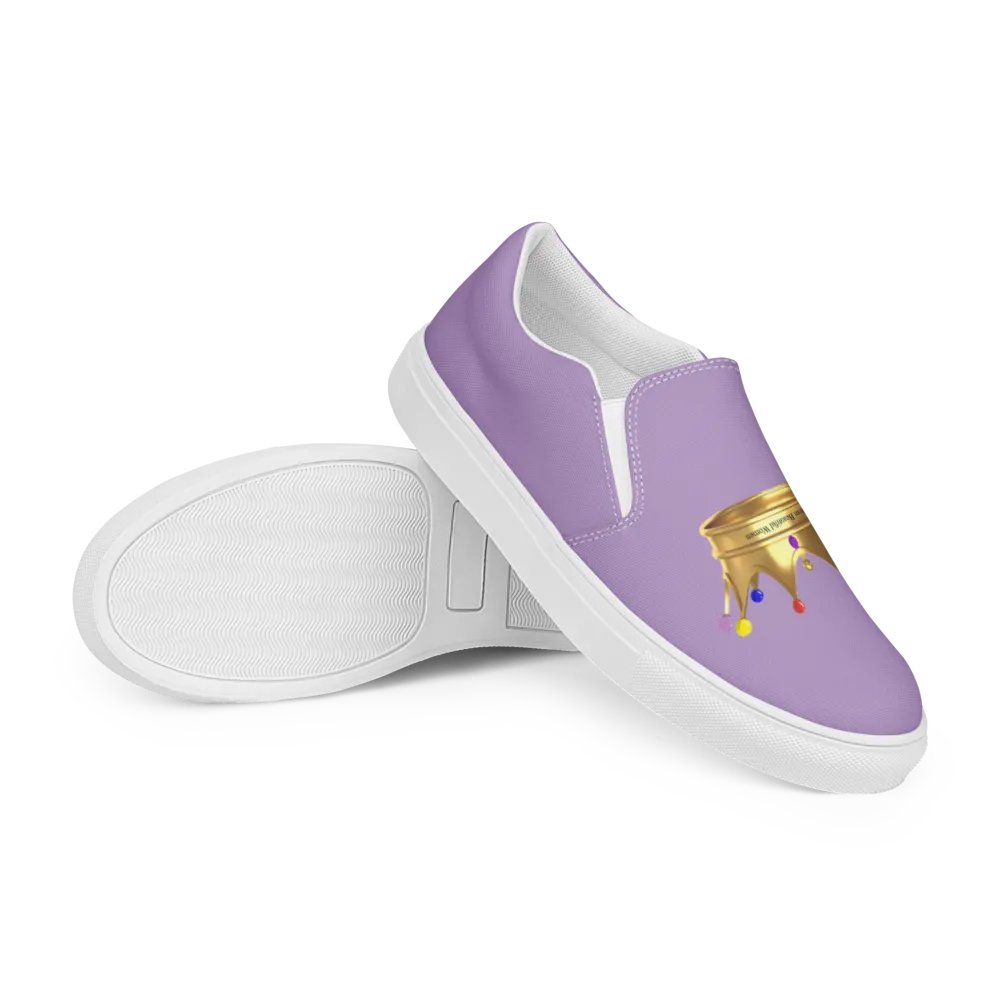 Queendom Beautiful Women Crown Canvas Shoes /Lavender (TM) product image (5)