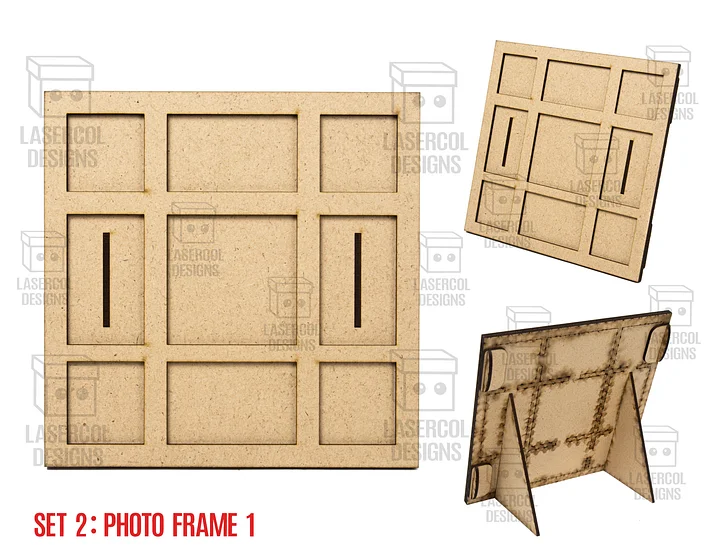 Photo Frames Set 2 (5 Styles) - Laser Cut Files product image (2)