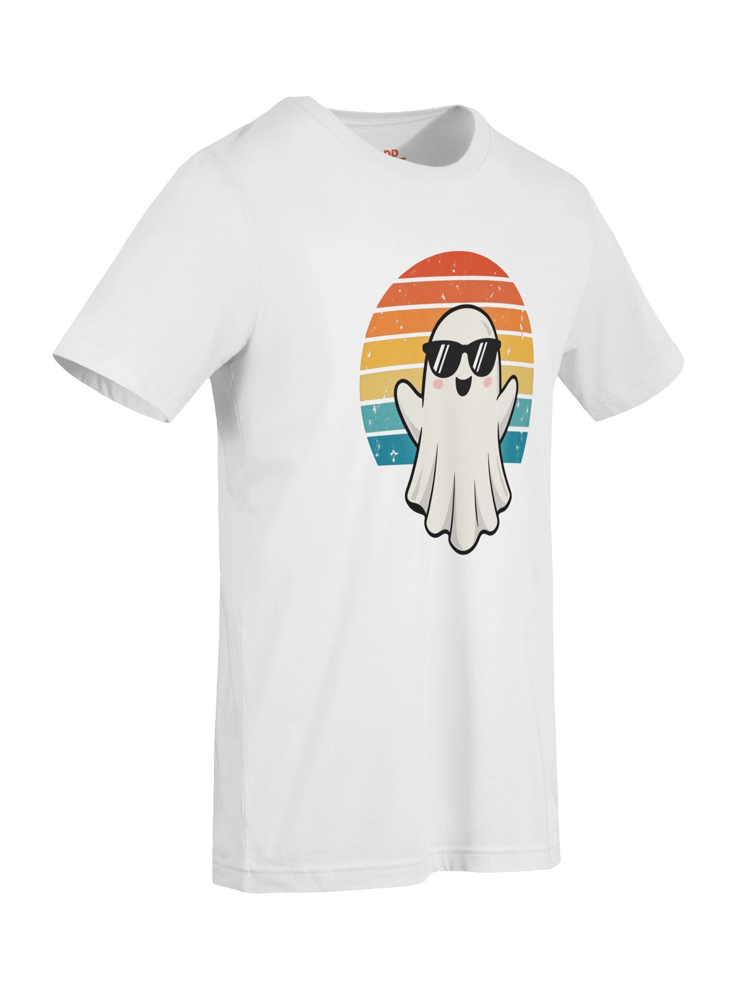 Retro Ghost Halloween T-Shirt – Sunglasses & Sunset product image (11)