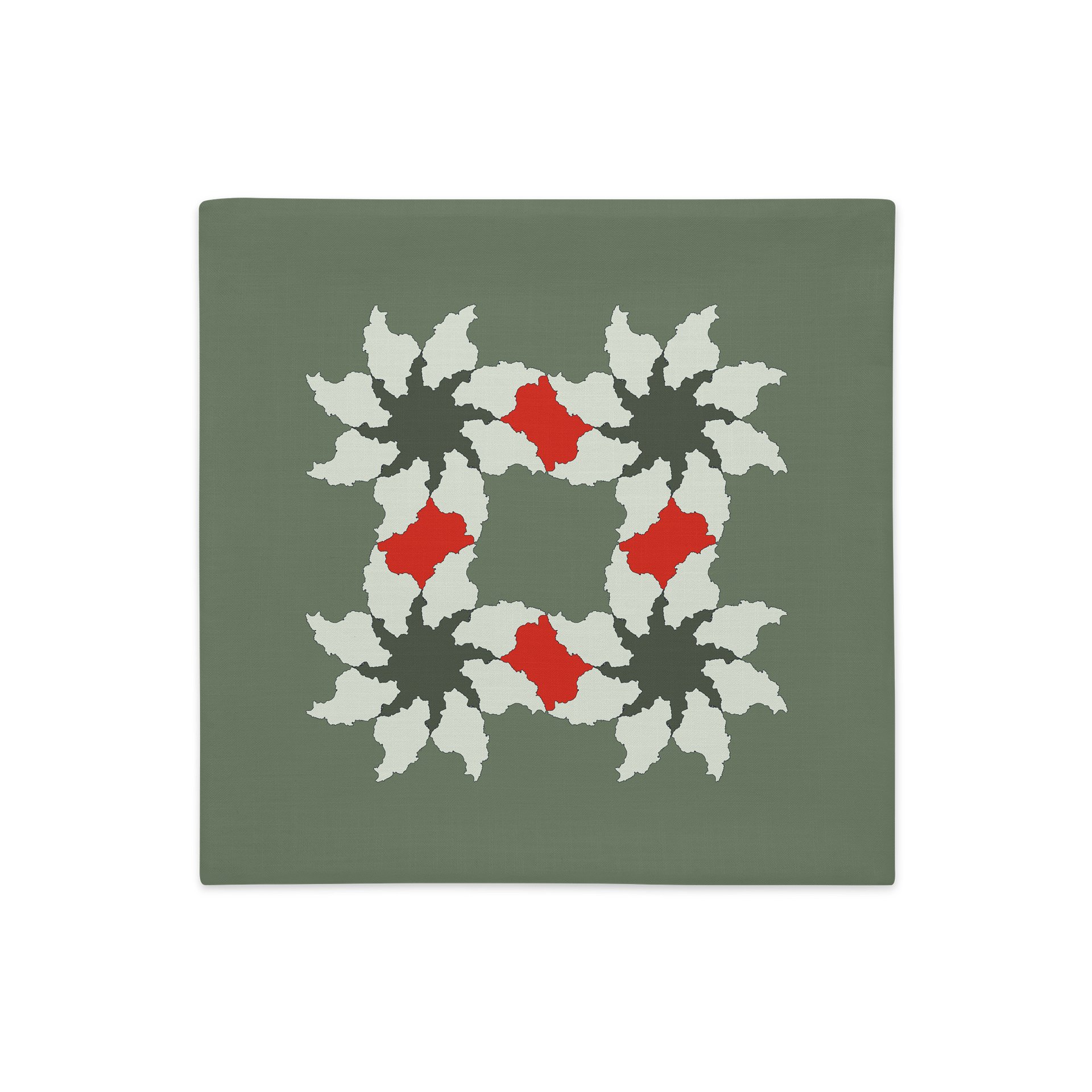 Where Iran Blooms Cushion Cover — Sage product image (1)