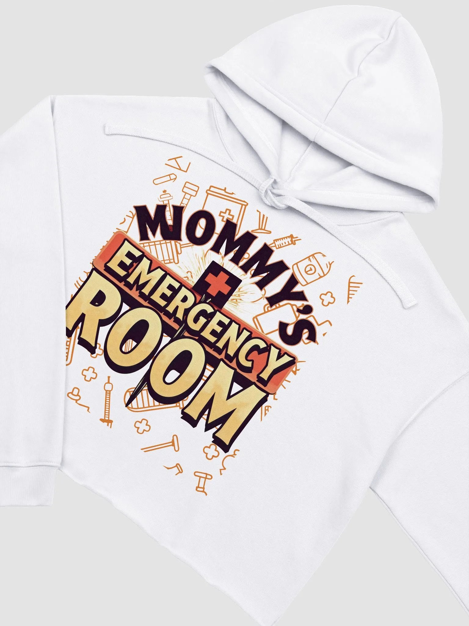 Mommy's Emergency Room Crop Hoodie product image (18)