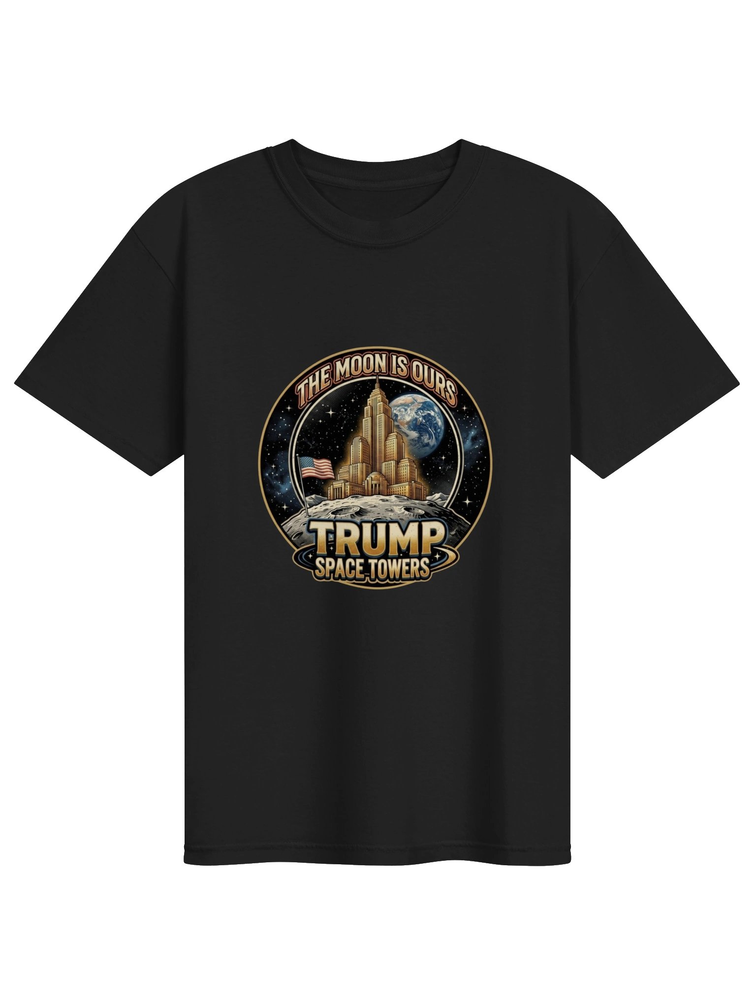 The Moon Is Ours Retro-Style T-Shirt product image (1)