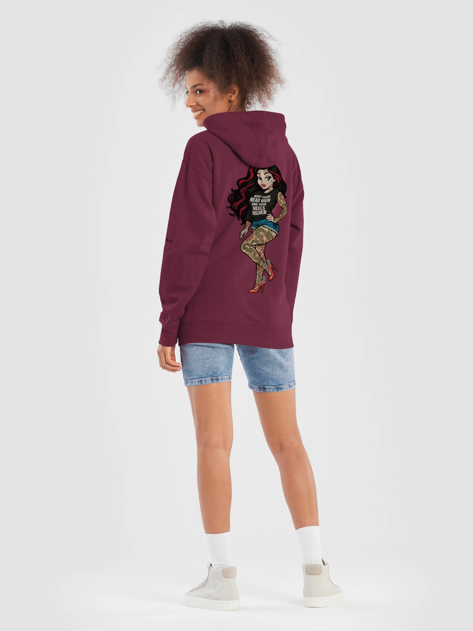 UNF★CKWITHABLE-ISH™ Features Skarlitt Pin-Up Icon Women's Hoodie Buttery Soft product image (8)