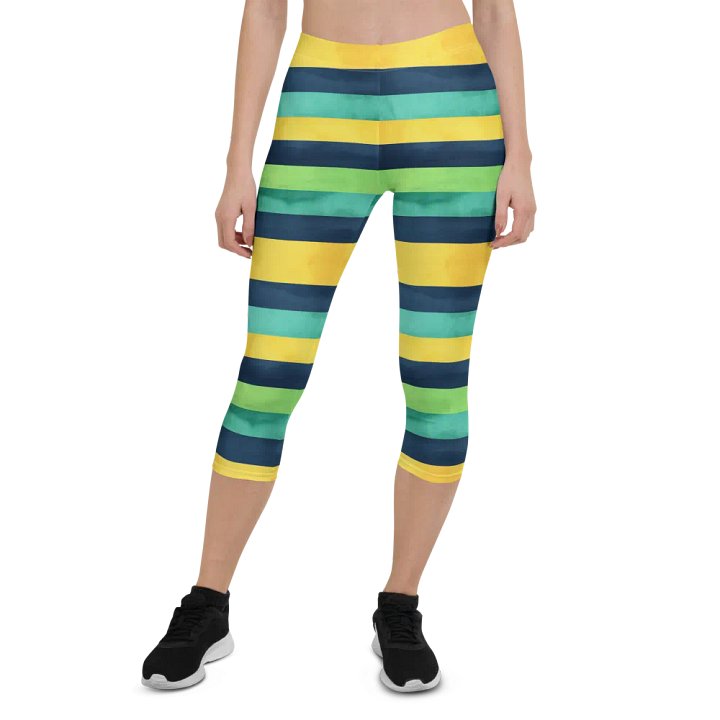 Stripes of Dyspraxia Capris product image (1)