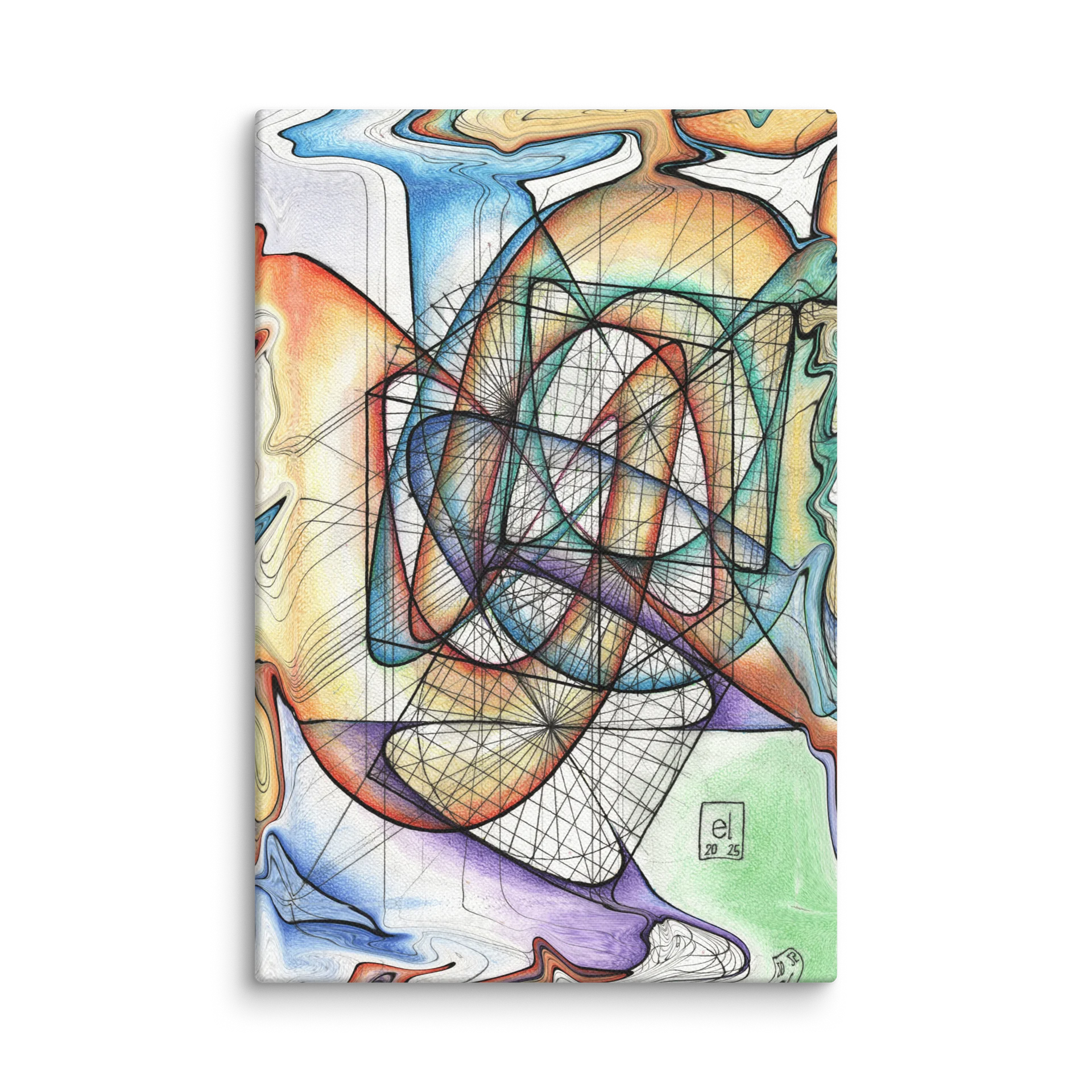 Translucent Heart - Geometric Art Canvas Print product image (1)