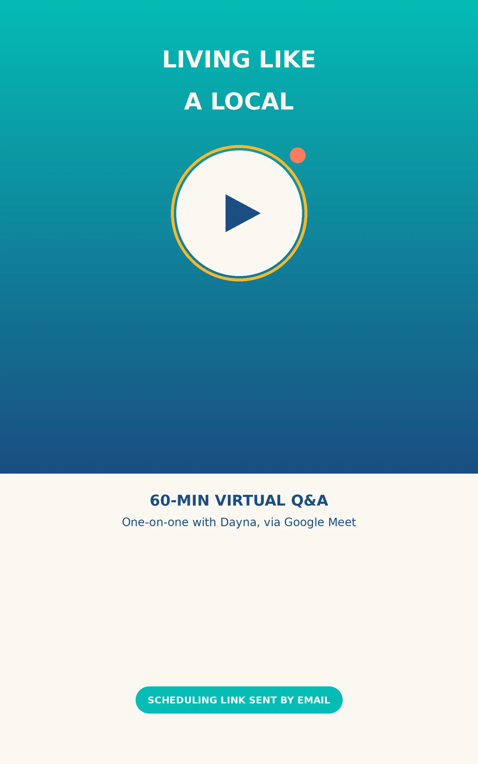 Living Like a Local — 60-Min Virtual Q&A product image (1)