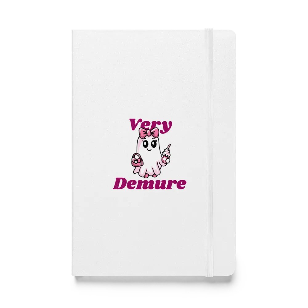 Very Demure Cute Ghost Hardcover Bound Lined Notebook product image (1)