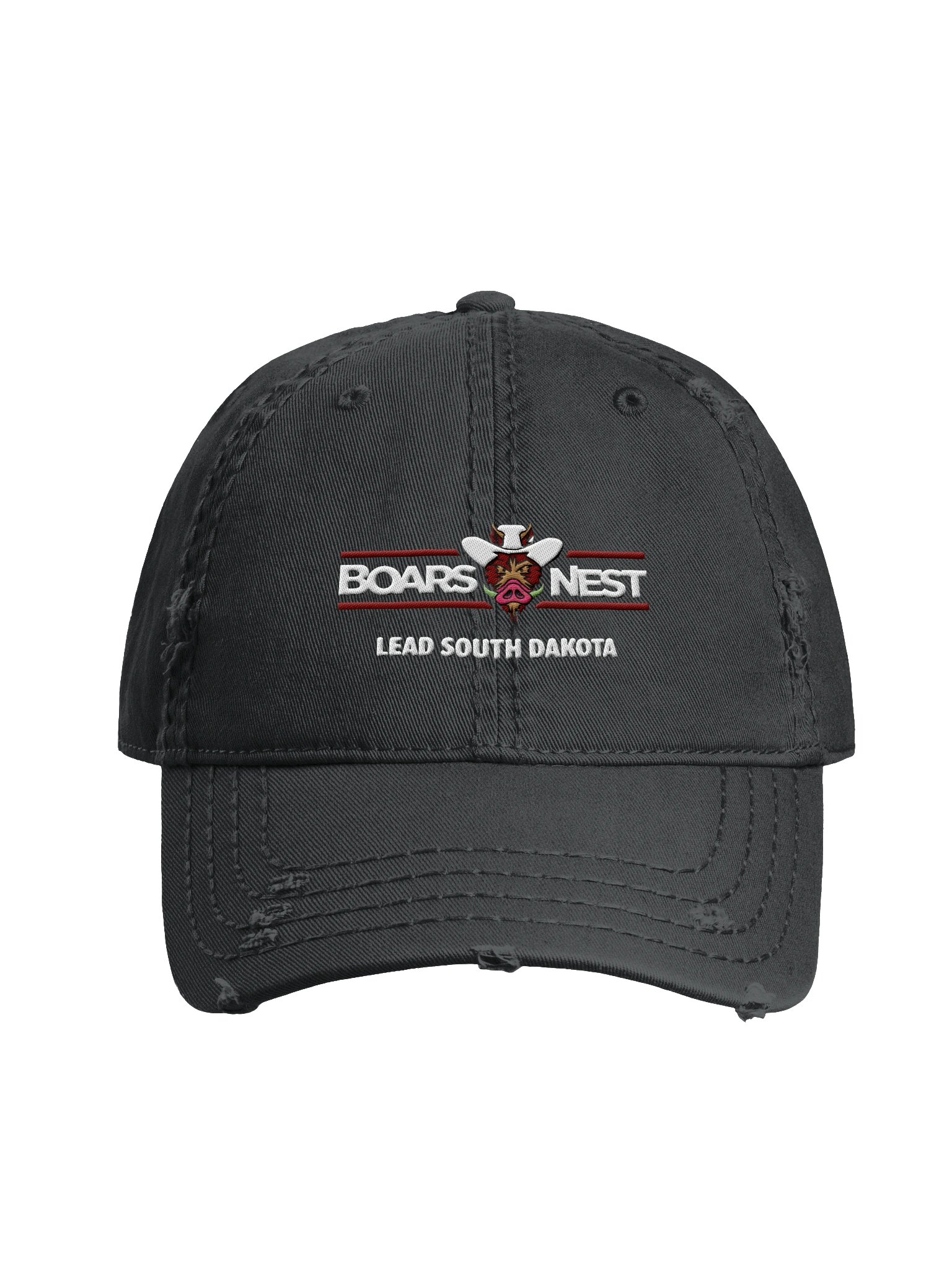 Wild Boar Cowboy Distressed Dad Hat product image (1)